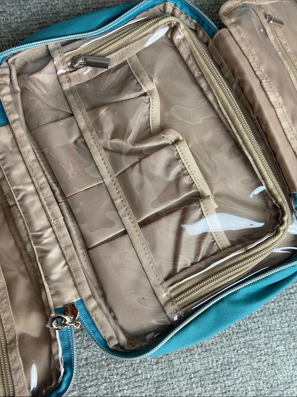 Bagsmart Quilted Teal Travel Tote Bag
